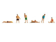 Swimmers - Bathers -- pkg(6)