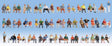 Sitting People -- Mega Set of 60