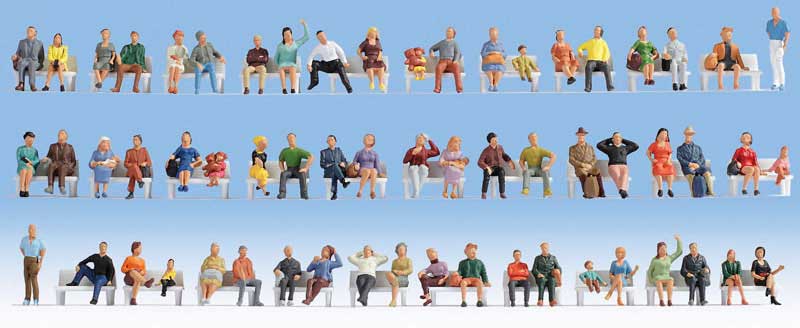 Sitting People -- Mega Set of 60