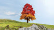 Autumn Oak Tree -- 7-7/8"  20cm Tall