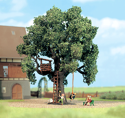 Treehouse Scene -- w/Oak Tree