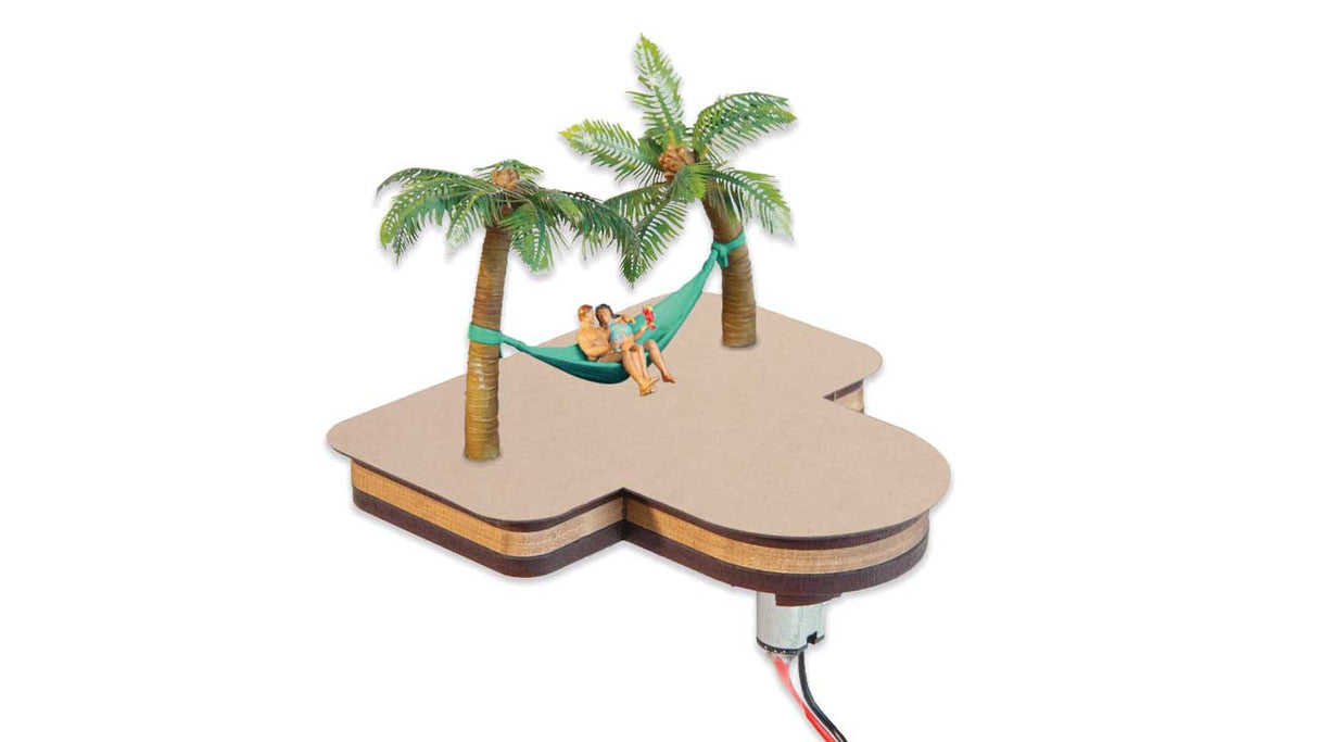 Hammock and Palm Trees Swing - Motorized Micro-Motion Kit -- With Motor - 8 x 8 x 8.5cm, Installation Depth 3.5cm-2