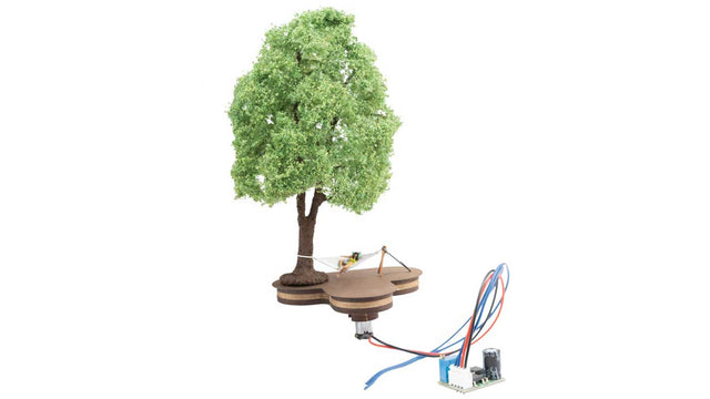 Tree with Motorized Hammock - Micro-Motion -- 6-5/16"  16cm Tall-1