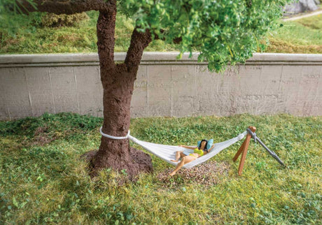 Tree with Motorized Hammock - Micro-Motion -- 6-5/16"  16cm Tall-2