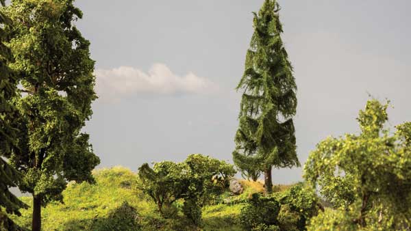 Falling Fir Tree - Motorized Micro-Motion Kit -- With Motor Overall 7-3/16" 18.2cm Tall, Installation Depth 1/2" 1.2cm-1