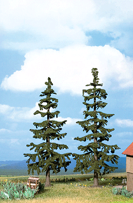 Nordic Fir Trees - Profi -- 6-11/16 & 7-1/2"  17 & 19cm Tall pkg(2)