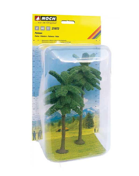 Palm Trees -- 1 Each: 5-7/8" 15cm & 7-1/2" 19cm