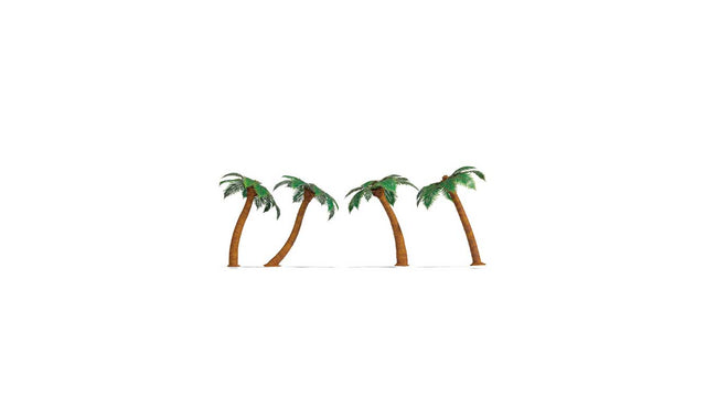 Palm Trees -- 1-3/4"  4.5cm Tall pkg(4)