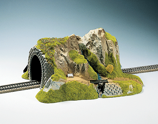 Tunnels -- Single Track, Straight 34 x 27 x 16cm