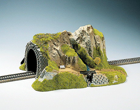 Tunnels -- Single Track, Straight 34 x 27 x 16cm