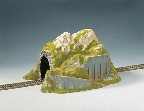 Tunnels -- Single Track, Straight 34 x 25 x 19cm