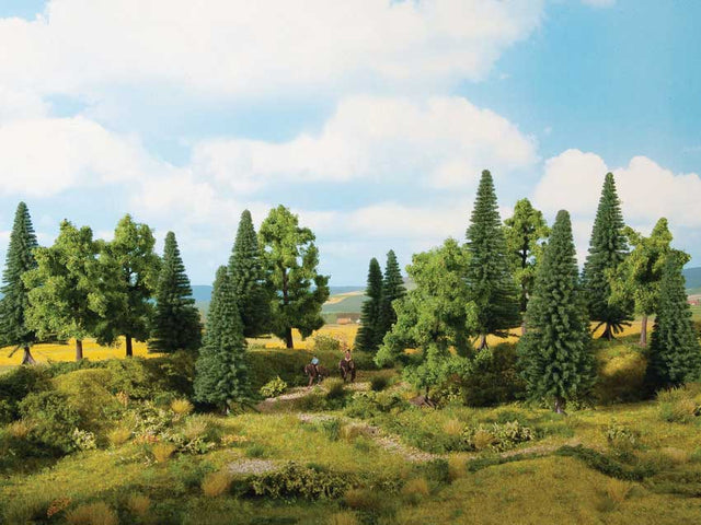 Mixed Forest Trees -- 3-15/16 to 5-1/2:  10 to 14cm Tall pkg(8)