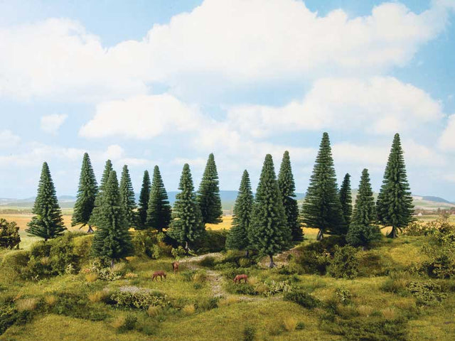 Fir Trees -- 1-9/16 to 3-15/16"  4- to 10cm Tall pkg(16)