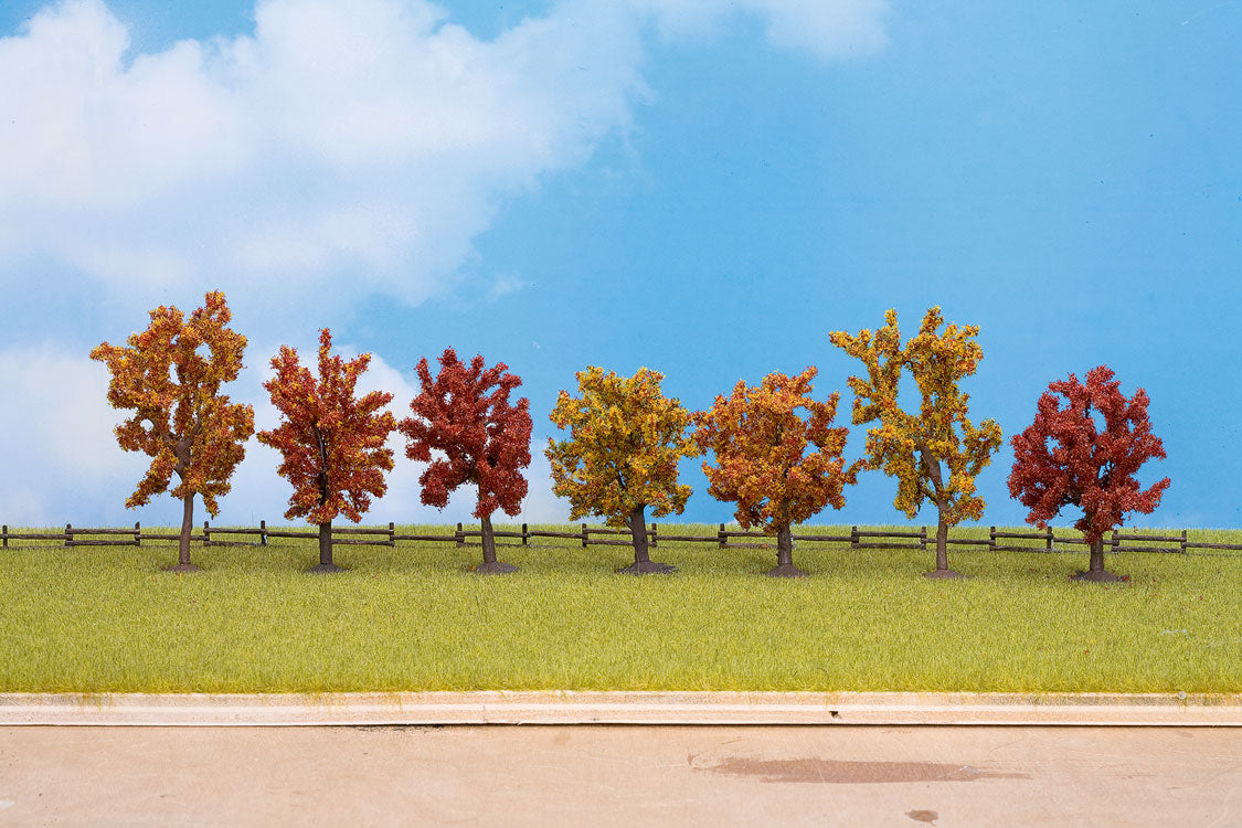 Autumn Trees -- 3-1/8 - 3-15/16"  8 - 10cm pkg(7)-2