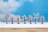 Winter Deciduous Trees w/Snow -- 3-1/8 TO 3-15/16"  7.9 to 10cm pkg(7)-1