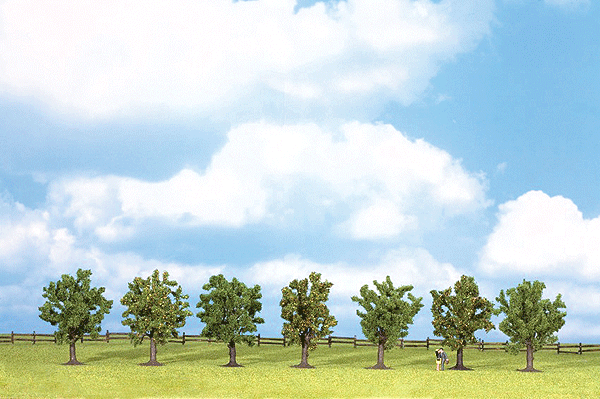 Classic Series Deciduous Tree Economy Pack -- Fruit 3-1/8"  8cm Tall pkg(7)