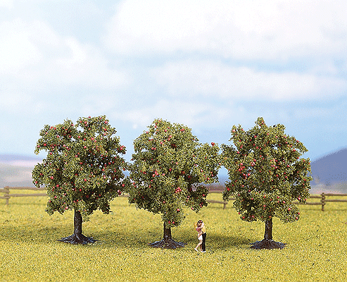 Multi-Tree Packs -- Apple Green 3-1/8"  8cm pkg(3)