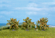 Orange Trees -- 1-9/16"  4cm Tall pkg(3)