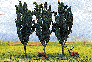 Trees -- Poplar 2-13/64"  5.5cm pkg(3)