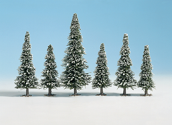 Trees -- Assorted Winter Pines 3-13/64 - 6"  8 - 15cm pkg(25)
