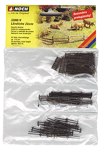 Rural Fences -- 53 Sections, Total Length: Approx. 66-15/16"  170cm