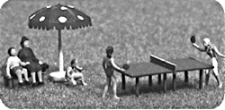 Table tennis scene
