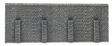 Retaining Wall - Gray Brick -- 19.8 x 7.4cm - 7.7 x 2.9"