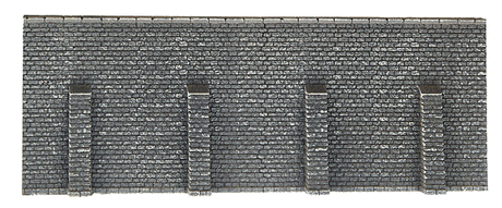 Retaining Wall - Gray Brick -- 19.8 x 7.4cm - 7.7 x 2.9"