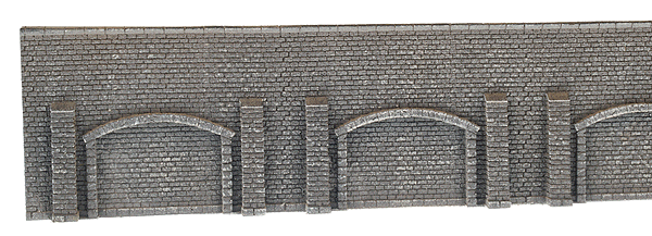 Arcade Wall, Extra Long - Gray Brick -- 15-1/2 x 2-29/32"  39.6 x 7.4cm