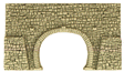 Tunnel Portal -- Broken Stone (gray) Double-Track - 6-5/16 x 3-9/16"  16 x 9cm