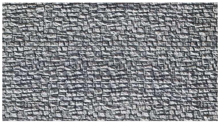 Stone Wall -- Broken Stone (gray) 16 x 9cm