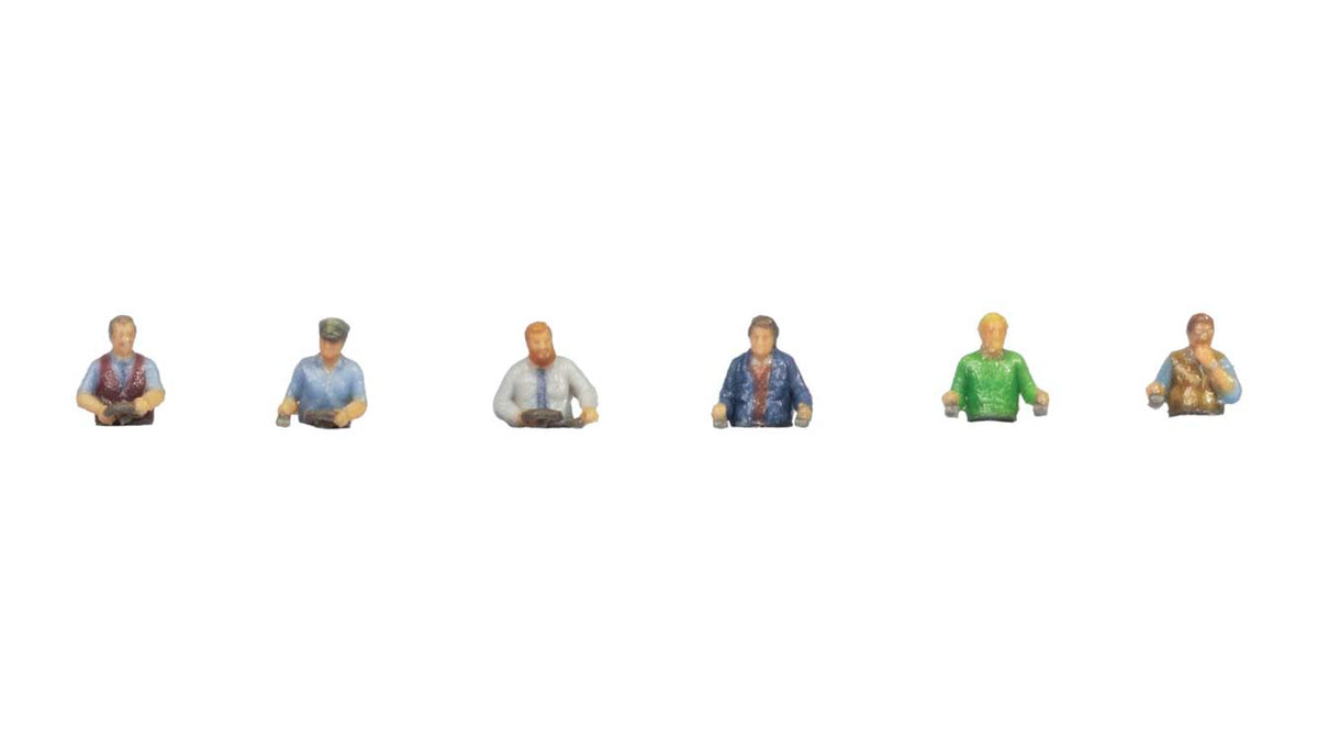Electric Locomotive Crew/Engine Drivers - Color 3D Print -- pkg(6)