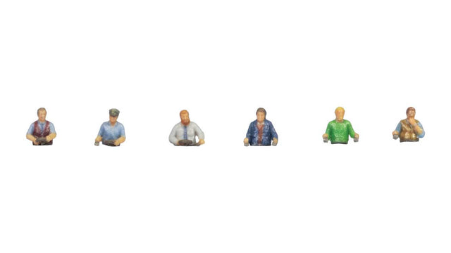 Electric Locomotive Crew/Engine Drivers - Color 3D Print -- pkg(6)