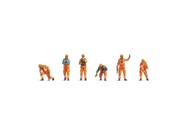 Railway Switchmen in Safety Vests -- pkg(6)