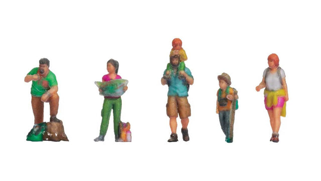 Hikers - Color 3D Print -- pkg(5)