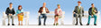 Seated Passengers -- pkg(6)