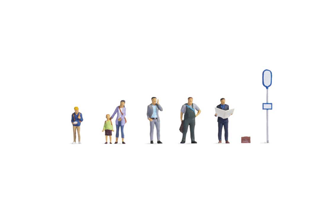 At the Bus Stop -- pkg(6)