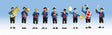 Band in German Costume -- pkg(9)