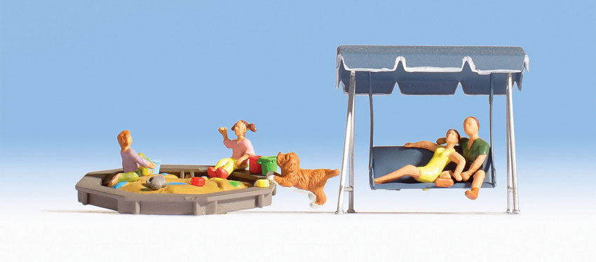 Parents & Children w/Sandbox & Swing -- pkg(5)