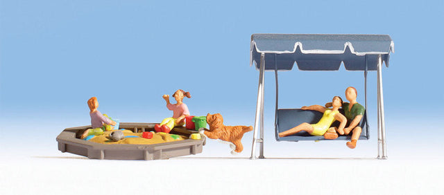 Parents & Children w/Sandbox & Swing -- pkg(5)