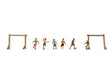 Children on the Soccer Field (Football Ground) -- 6 Players, 2 Goals