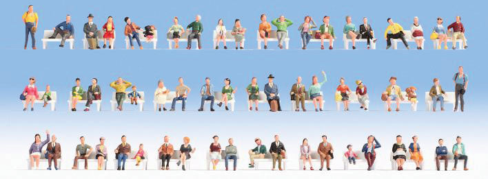 Sitting People Mega Economy Figure Set -- pkg(60)