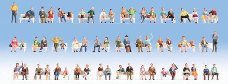 Sitting People Mega Economy Figure Set -- pkg(60)