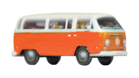 1960s Volkswagen T2 Passenger Van - Color 3D Print -- Orange, White