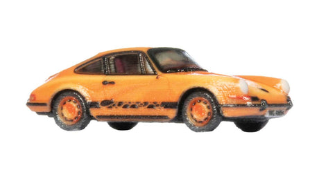 Porsche 911 - Color 3D Print -- Orange, Black