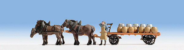 Horse-Drawn Wagons -- Brewery Wagon