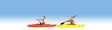 Kayaks w/Kayakers - Assembled -- pkg(2)