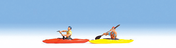 Kayaks w/Kayakers - Assembled -- pkg(2)