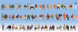 Sitting People Mega Set -- pkg(60)