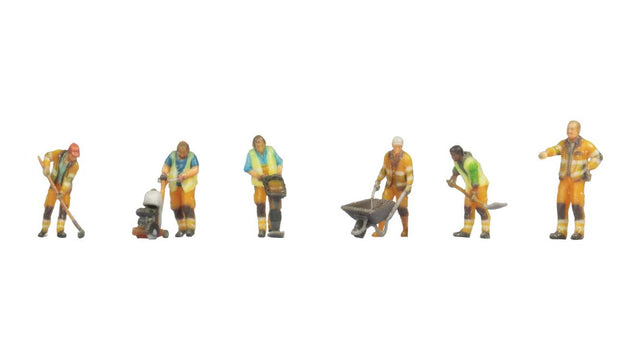 Road Workers - Color 3D Print -- pkg(6)